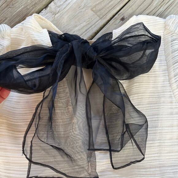 Anthropologie Sunday In Brooklyn Sheer Bow-Back Blouse Size XS. NEW - Picture 7 of 16